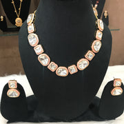 Anika Orange Mossionite Jewellery Set